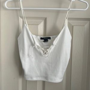 White crop top